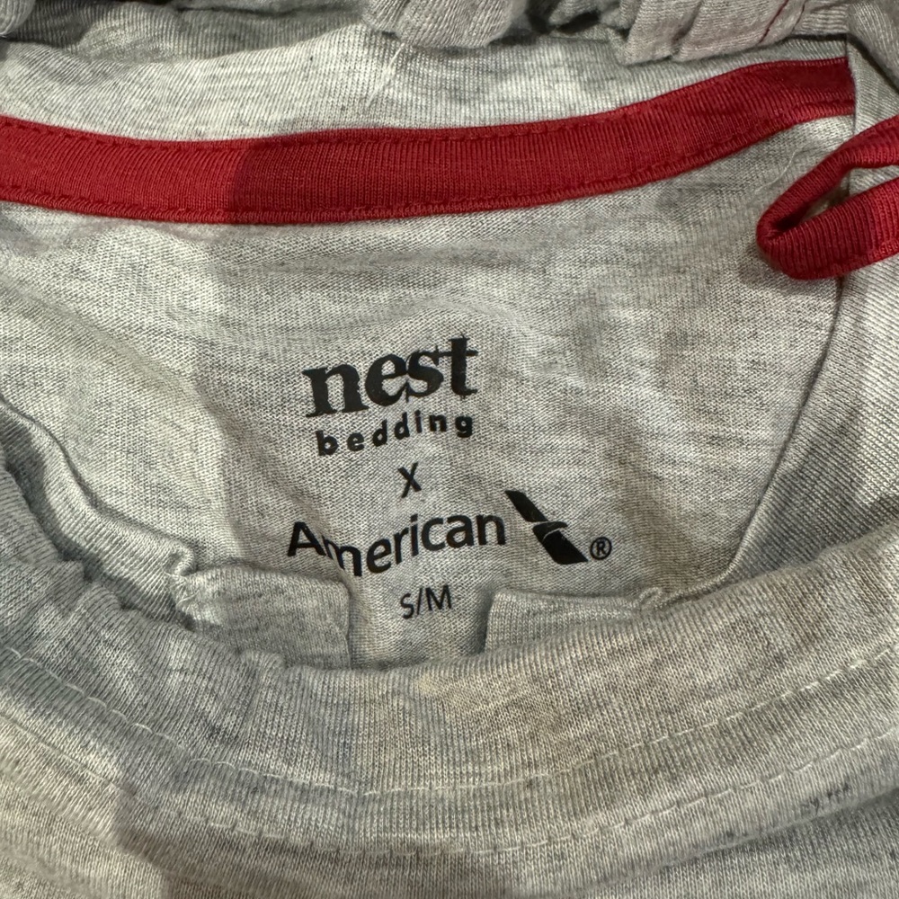 NEST Pajamas Gray with red trim